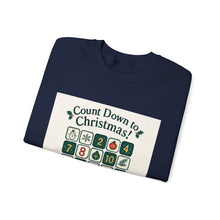 Advent Countdown Crewneck Sweatshirt – "Count Down to Christmas!" Holiday Advent Calendar Design