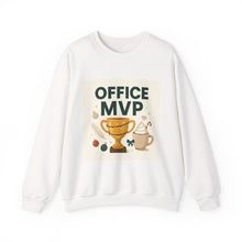Office MVP Sweatshirt — Funny Trophy Coffee Crewneck for Coworkers