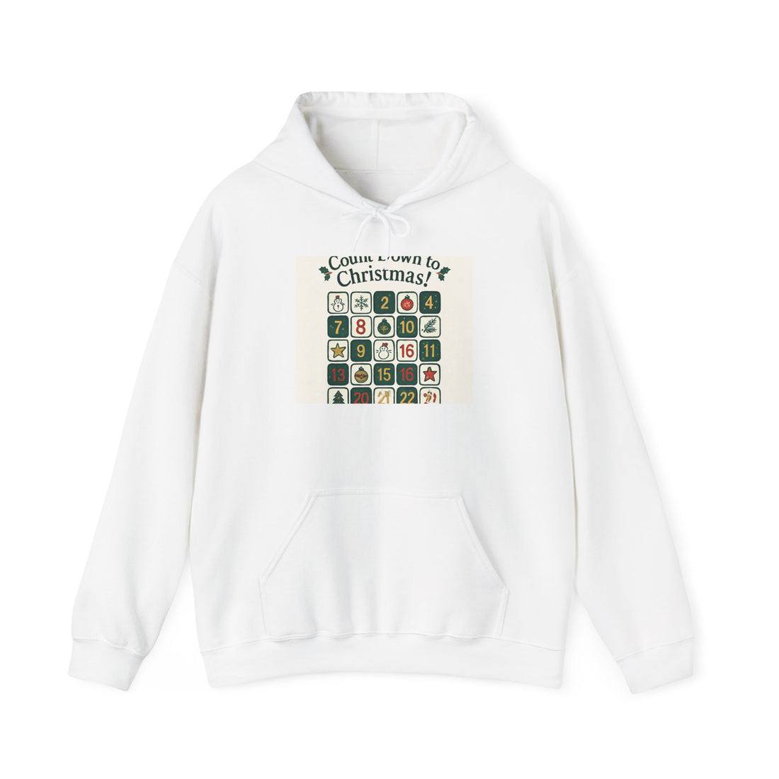 Christmas Countdown Hoodie — Advent Calendar Design "Countdown to Christmas"