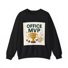 Office MVP Sweatshirt — Funny Trophy Coffee Crewneck for Coworkers