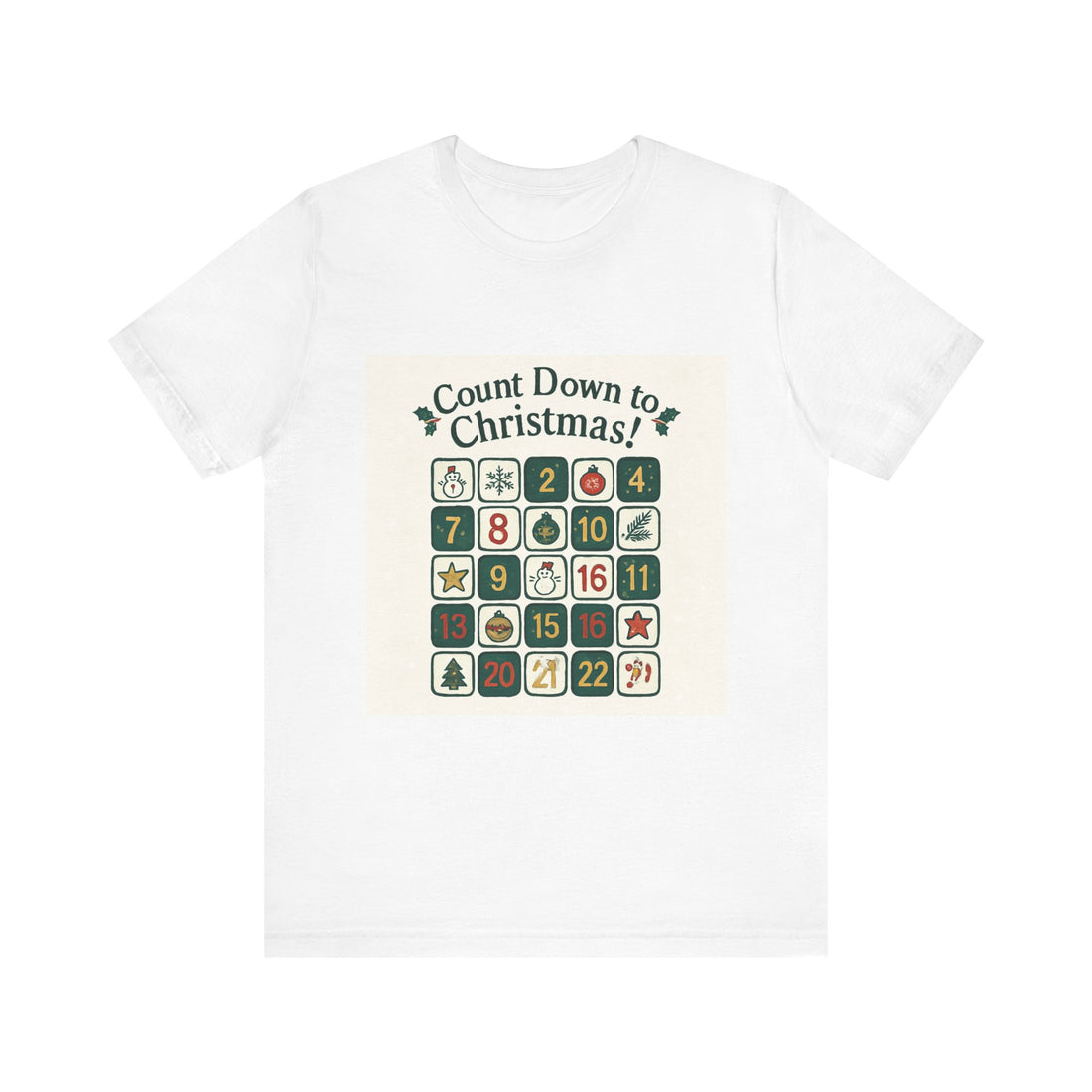 Count Down to Christmas Advent Calendar Tee