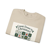Advent Countdown Crewneck Sweatshirt – "Count Down to Christmas!" Holiday Advent Calendar Design