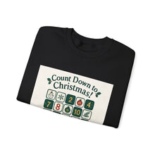 Advent Countdown Crewneck Sweatshirt – "Count Down to Christmas!" Holiday Advent Calendar Design