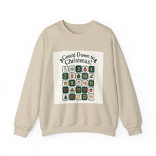 Advent Countdown Crewneck Sweatshirt – "Count Down to Christmas!" Holiday Advent Calendar Design