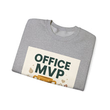 Office MVP Sweatshirt — Funny Trophy Coffee Crewneck for Coworkers