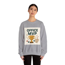 Office MVP Sweatshirt — Funny Trophy Coffee Crewneck for Coworkers