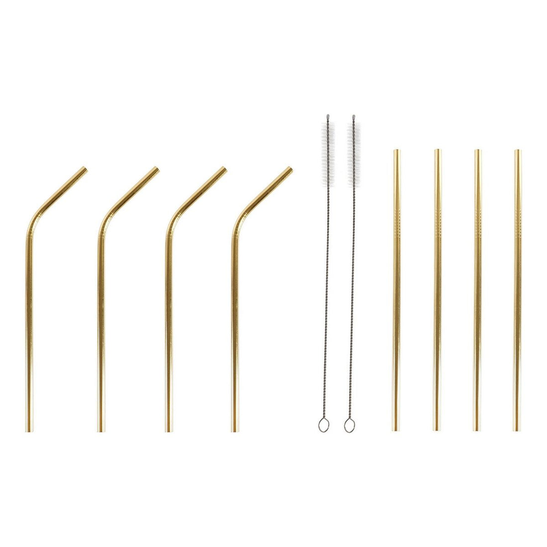Reusable Drinking Straw DKD Home Decor Golden Stainless steel-0