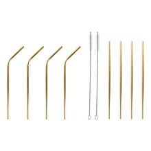Reusable Drinking Straw DKD Home Decor Golden Stainless steel