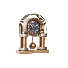 Table clock DKD Home Decor Black Golden Traditional-0