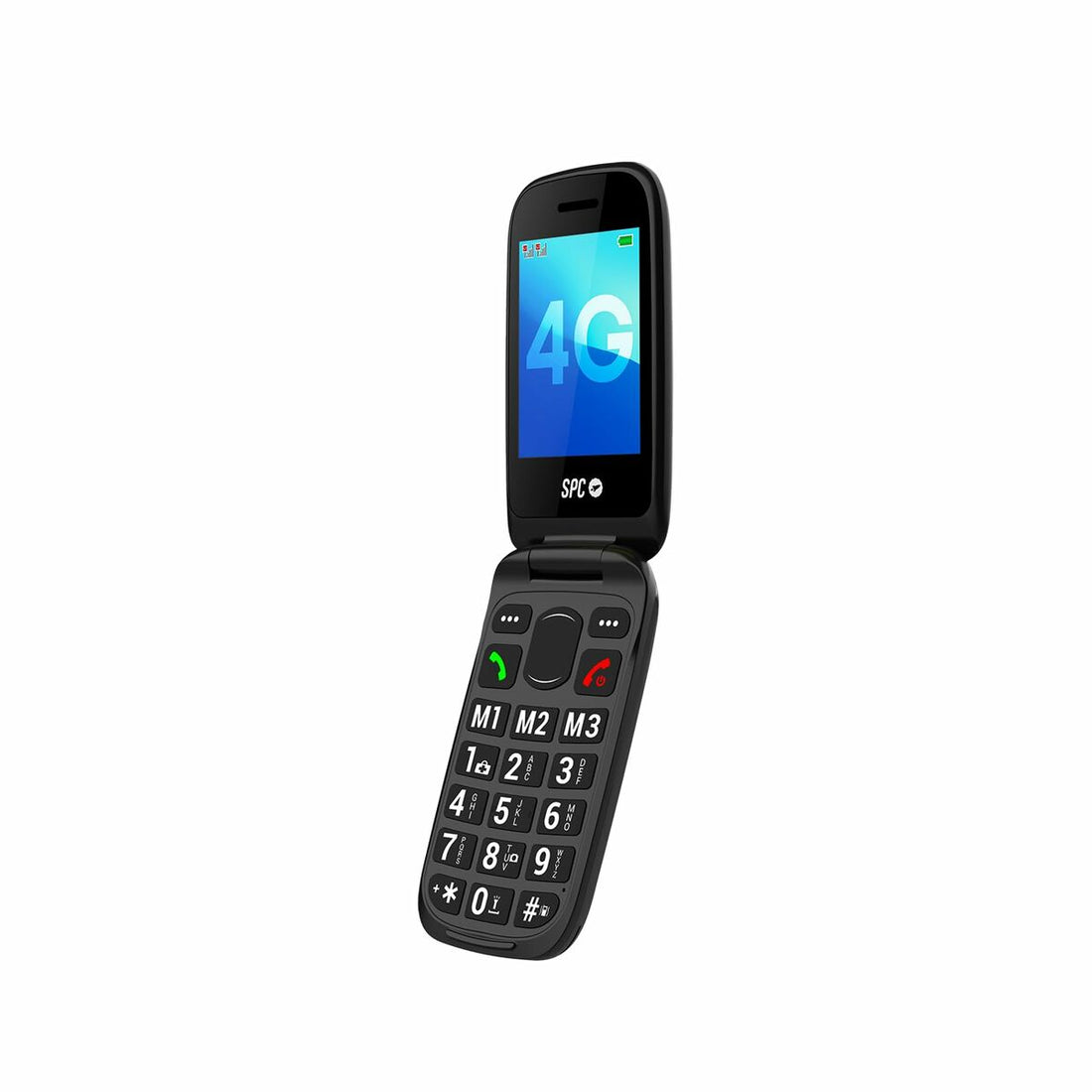 Mobile telephone for older adults SPC 2337N Black 128 GB 2,8"