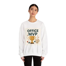 Office MVP Sweatshirt — Funny Trophy Coffee Crewneck for Coworkers
