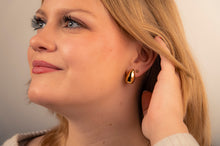 Oorbellen Sterretje 3D Goudkleur JE005G