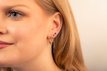 Oorhangers met ster en staafje aan ketting Goudkleur JE039G