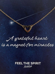 Ketting Open Hart Goudkleur Zilver XN001G