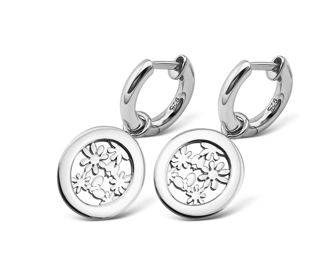 Oorringen met Secret Garden Zilver JE020S