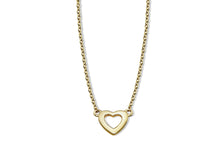 Ketting Open Hart Goudkleur Zilver XN001G