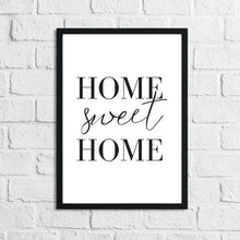 Home Sweet Home Simple Home Wall Decor Print