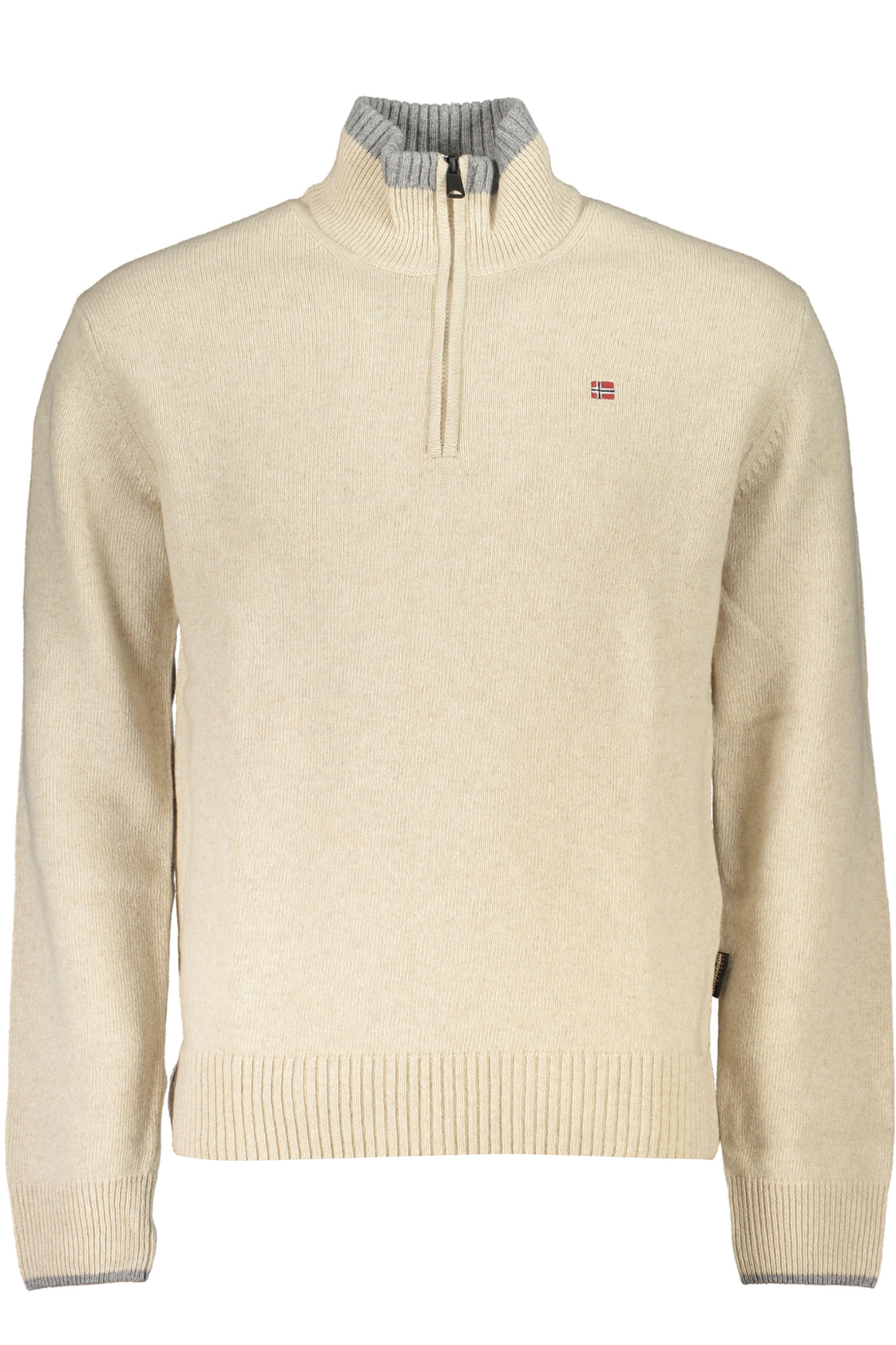 NAPAPIJRI MEN'S BEIGE SWEATER