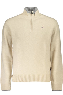 NAPAPIJRI MEN'S BEIGE SWEATER