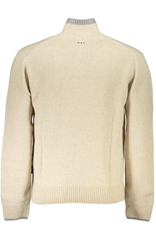 NAPAPIJRI MEN'S BEIGE SWEATER