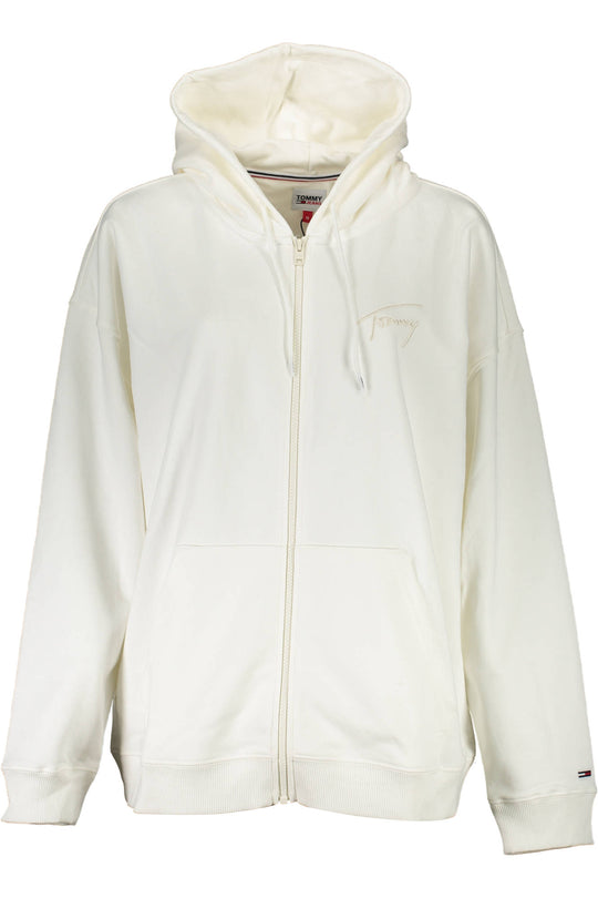 TOMMY HILFIGER SWEATSHIRT WITH ZIP WOMAN WHITE